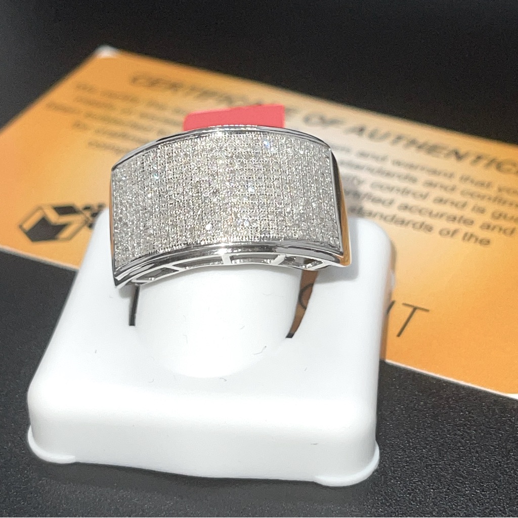 Real Diamond Mens Band Iced Out Ring For Men Gift For Him Diamond Mens Ring